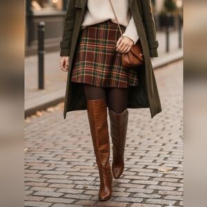 STRATEGIA Italian Boots Knee High Croc Print Leather